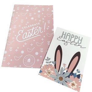 Decocrated Art Card Print Easter Spring Bunny Eggs for Clip Frame Two Sided